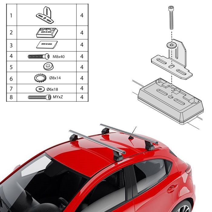 ЗАХВАТ ЗА ТАВАН ДЕЛТА FIX209FP - 1067