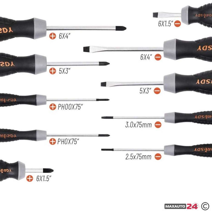 Отвертки със стойка SDY-94301/252 - 21БР/К-Т