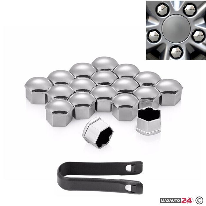 Капачки за болтове на джантите PA25-17“ 20 БР/К-Т - ХРОМ