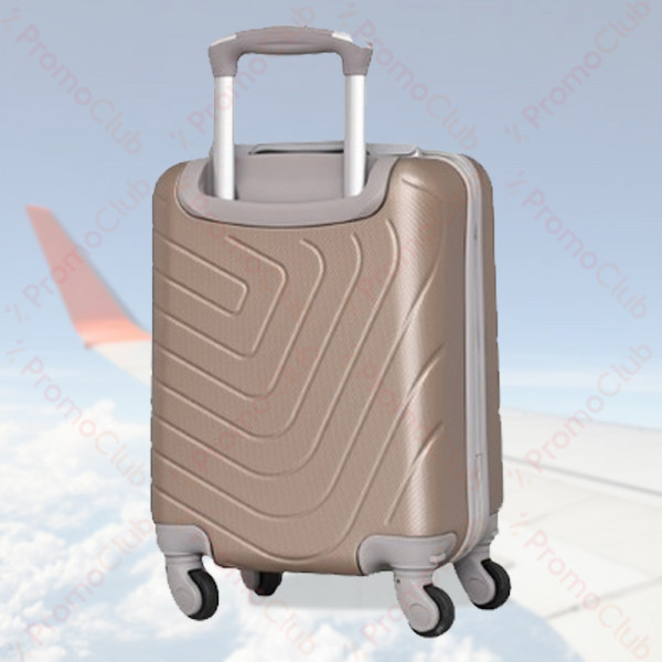 Удобен и здрав авио куфар за ръчен багаж ABS, 46cm - BEIGE 2052
