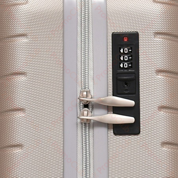 Удобен и здрав авио куфар за ръчен багаж ABS, 46cm - BEIGE 2052