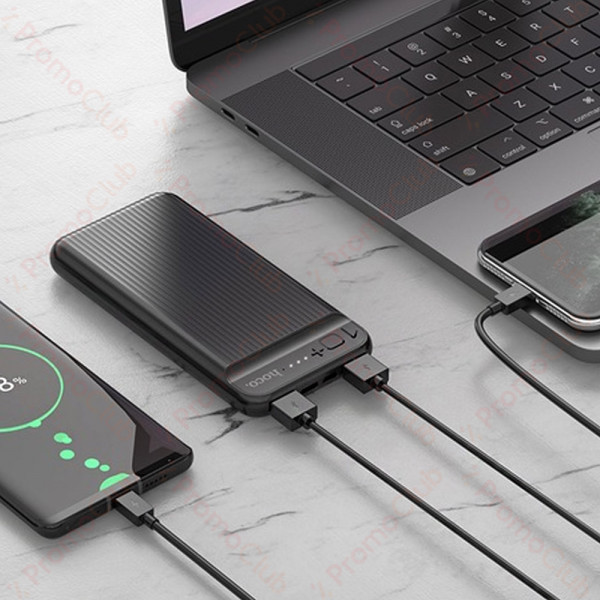 Преносима външна батерия WUW Y128 с два USB изхода и два входа (Type-C / Micro)