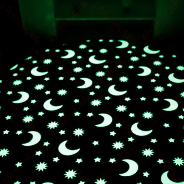 Магическо детско килимче, светещо в тъмното NIGHT SKY, BF23