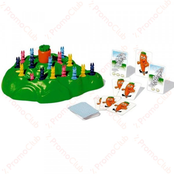 Детска игра "Веселият заек"с карти 707-5 - настолна, цветна