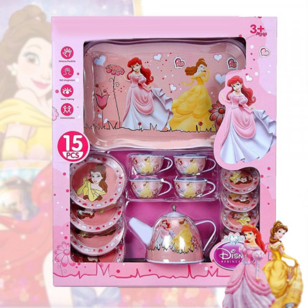Детски метален сервиз за чай Принцеси 555-022