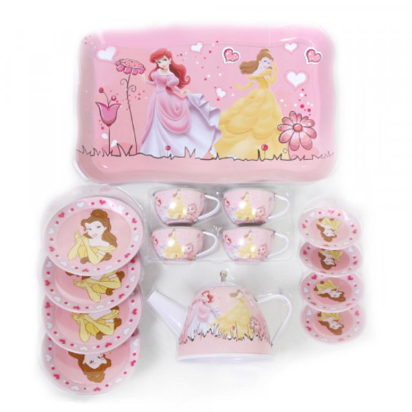 Детски метален сервиз за чай Принцеси 555-022