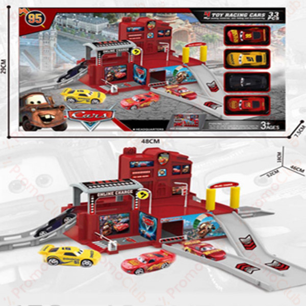 Гараж писта МAKУИН КОЛИТE 564-002 с 4 колички, 3+