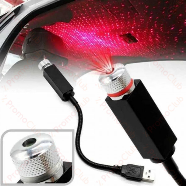 Лазерна лампа за таван с USB захранване, Разпръскваща Светлина/Интериор Светлина, А-3104