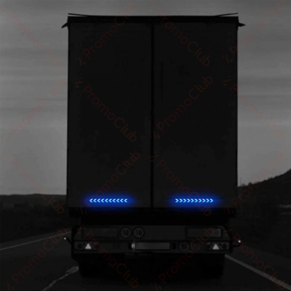 12бр Светлоотразителен самозалепващ се стикер за автомобил – А-3322, BLUE