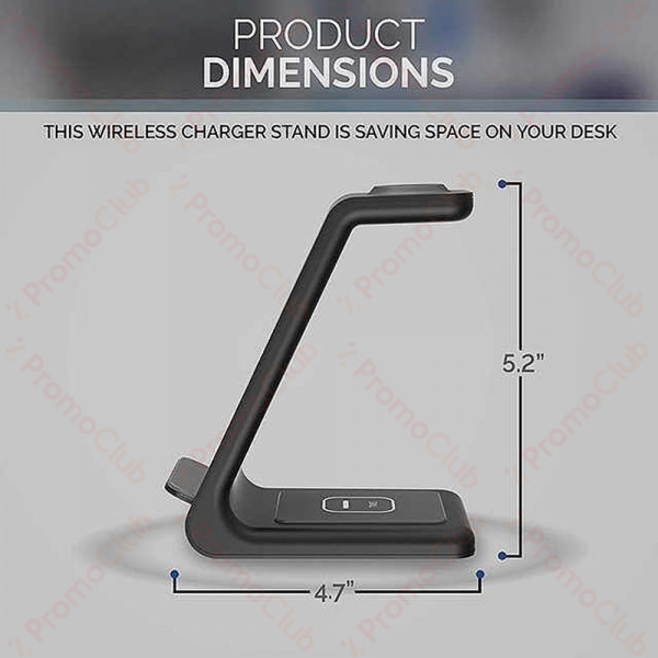 3в1 Станция за безжично зареждане T3 - QI бързо безжично зареждане за телефон, слушалки и часовник, BF23