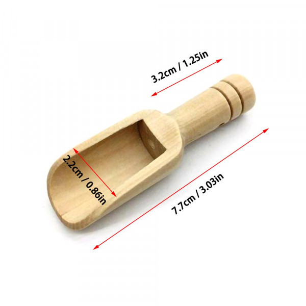 КЛУБНА ОФЕРТА: 4бр. Дървени лъжички за подправки - лопатка🥢