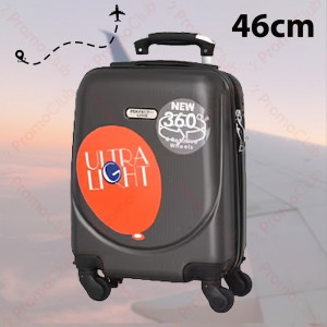 Компактен и практичен ABS авио куфар за ръчен багаж, 46cm - GREY 1217