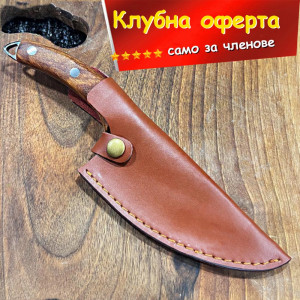 КЛУБНА ОФЕРТА: Кания за кухненски нож CUTLER, кожа - телешки бланк