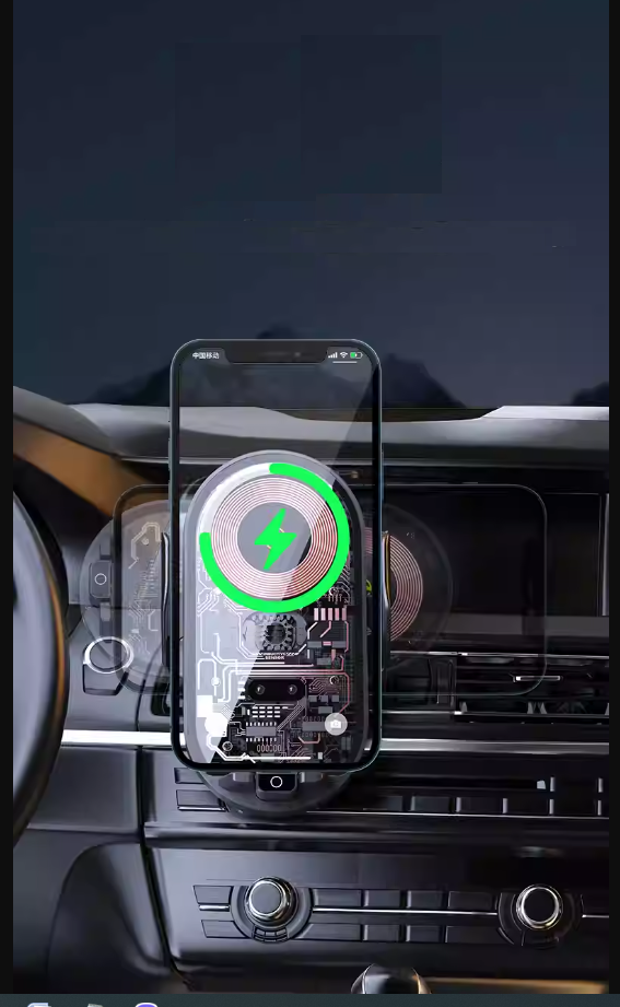Поставка стойка държач за телефон с безжично зарядно Wireless Charger за автомобил