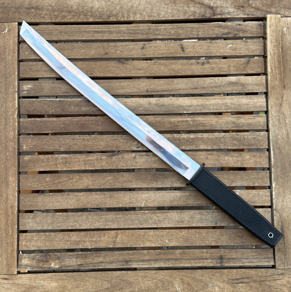 Компактен японски меч Wakizashi с вулканизирана дръжка и кания Secure Ex, 46.5 см