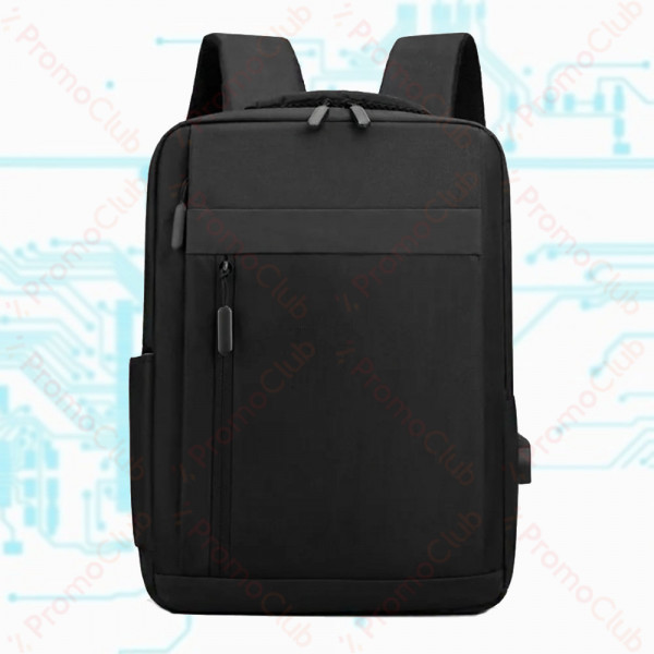 Стилна раница за лаптоп с USB порт - BLACK 12131