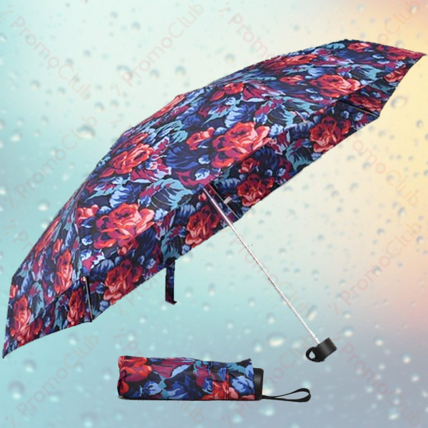 Красив и стилен ветероустойчив дамски чадър LADY - ROSE 12538