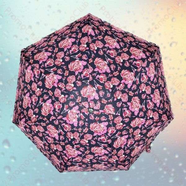 Красив и стилен ветероустойчив дамски чадър LADY - PINK 12538