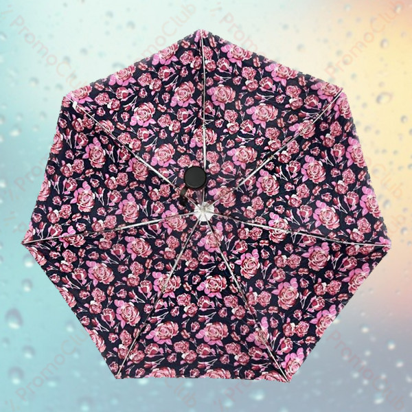 Красив и стилен ветероустойчив дамски чадър LADY - PINK 12538