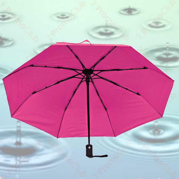 Ветроустойчив чадър с двупосочен автомат и калъф RAIN - PINK 12731