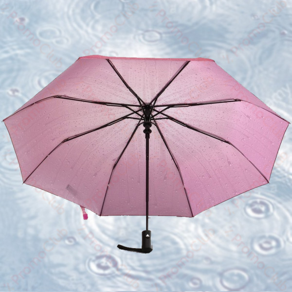 Дамски чадър от бързосъхнеща материя, ветроустойчив RAINDROPS - PINK 21881
