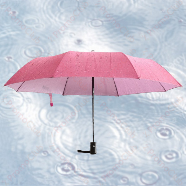 Дамски чадър от бързосъхнеща материя, ветроустойчив RAINDROPS - PINK 21881