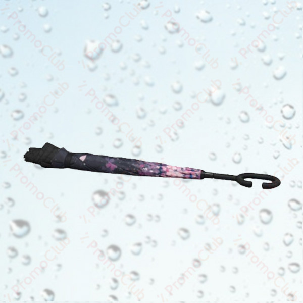 Ветроупорен затварящ се наобратно чадър COOLBRELLA - LITTLE FLOWERS 41682 здрав и удобен