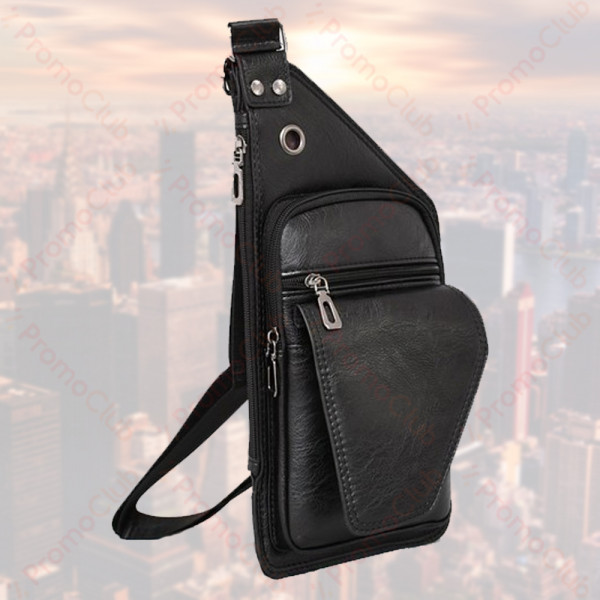 Стилна мъжка чанта от еко кожа MEN STYLE - BLACK 1012