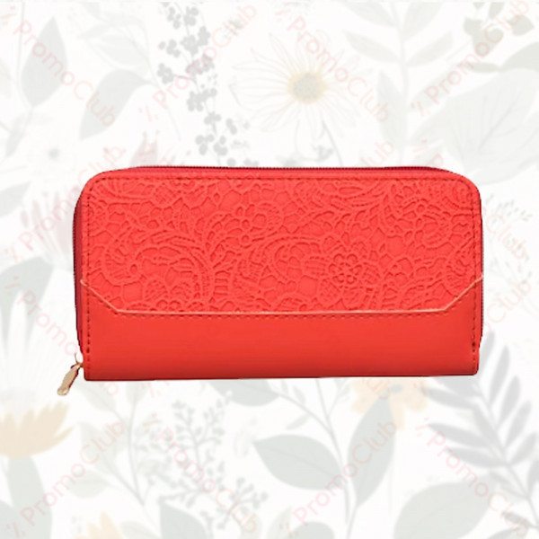 Луксозно дамско портмоне от еко кожа LUX - RED 02437