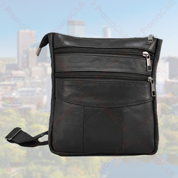 Луксозна мъжка чанта от естествена кожа MENSTYLE - BLACK 6718