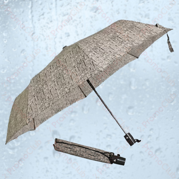 Стилен дамски чадър със здрава рамка от осем спици RAIN - BEIGE 22609