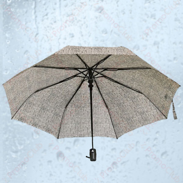 Стилен дамски чадър със здрава рамка от осем спици RAIN - BEIGE 22609