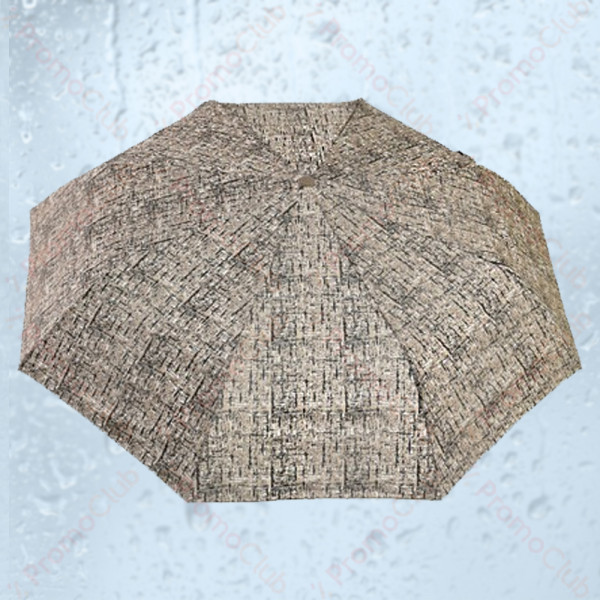 Стилен дамски чадър със здрава рамка от осем спици RAIN - BEIGE 22609