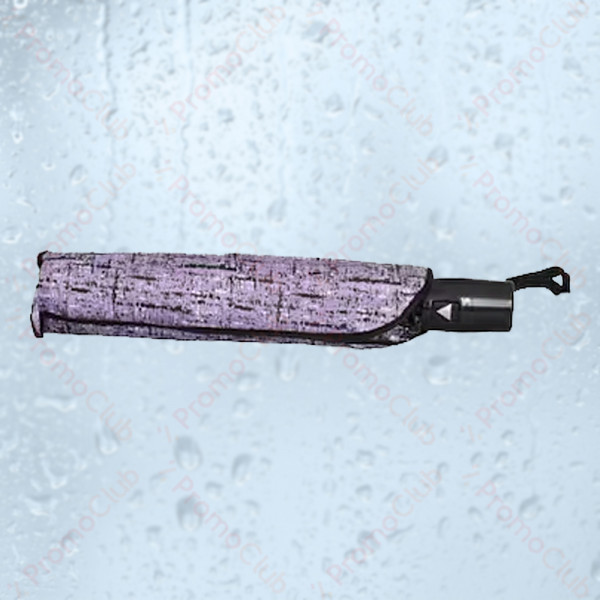 Стилен дамски чадър със здрава рамка от осем спици RAIN - PURPLE 22609