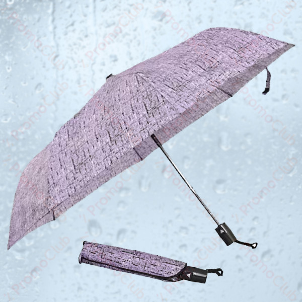 Стилен дамски чадър със здрава рамка от осем спици RAIN - PURPLE 22609