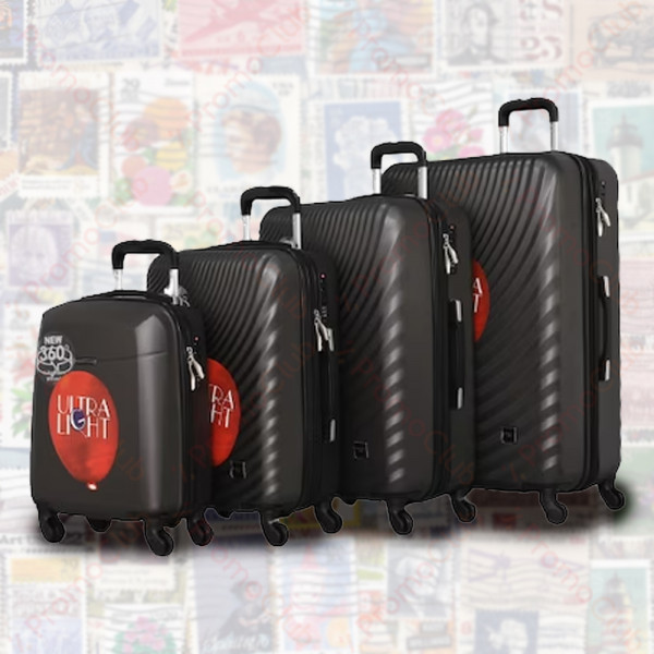 Луксозен комплект от 4бр авио куфари, здрави и практични TRAVEL - GREY 8077