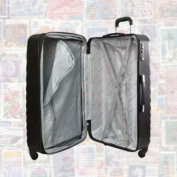 Луксозен комплект от 4бр авио куфари, здрави и практични TRAVEL - BLACK 8077