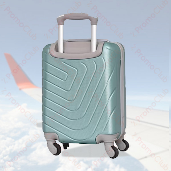 Удобен и здрав авио куфар за ръчен багаж ABS, 46cm - TURQUOISE 2052