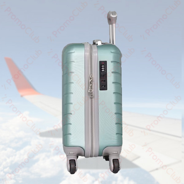 Удобен и здрав авио куфар за ръчен багаж ABS, 46cm - TURQUOISE 2052