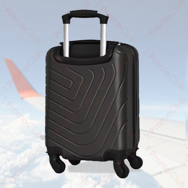 Удобен и здрав авио куфар за ръчен багаж ABS, 46cm - BLACK 2052
