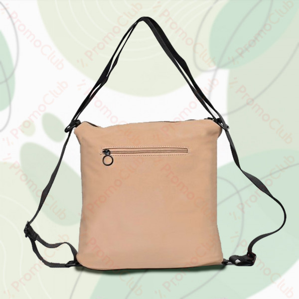 Срахотна елегантна и практична дамска чанта-раница LADYLIKE - LIGHT BROWN В902