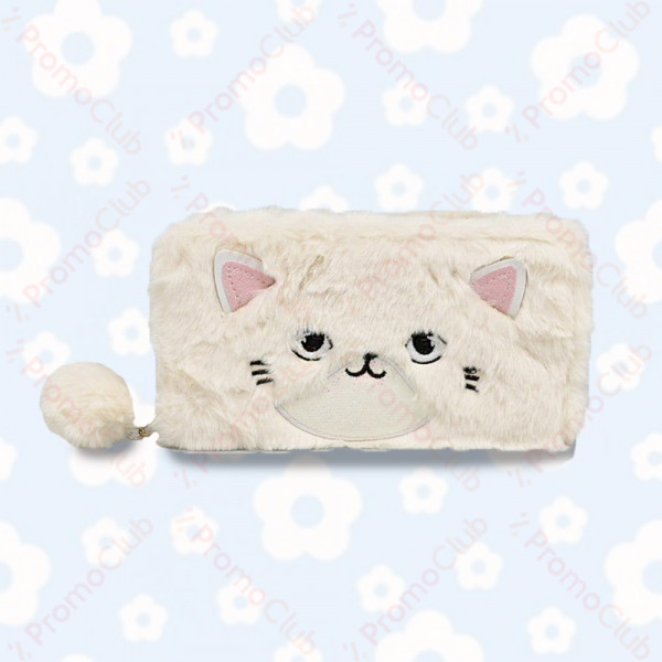 Сладурско портмоне пухкаво коте CUTE CAT - WHITE 22120