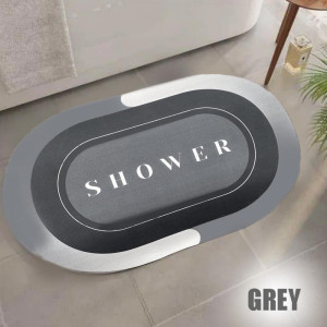 Супер абсорбираща подложка за баня BATH MAT GREY - антихлъзгаща, водоабсорбираща, килимче, BF22