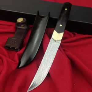 Ръчно изработен японски самурайски нож дамаск SAMURA, VG10, 69 слоя...