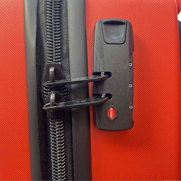 ПРОМО: Висок клас спинъри ТR ORANGE ABS,четири въртящи колелца, заключване с цифров шифър, комплект 5бр, куфари