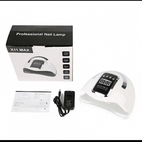 Професионална UV лампа за маникюр Sun X11 Max, Бяла, UV/LED, 220W