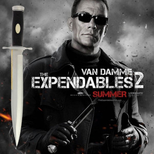 Култов тактически нож GIL HIBBEN "EXPENDABLES 2" TOOTHPICK KNIFE, с кожена кания