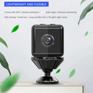 Мини WiFi дискретна камера X6 с магнитна стойка и място за SD карта - HD...