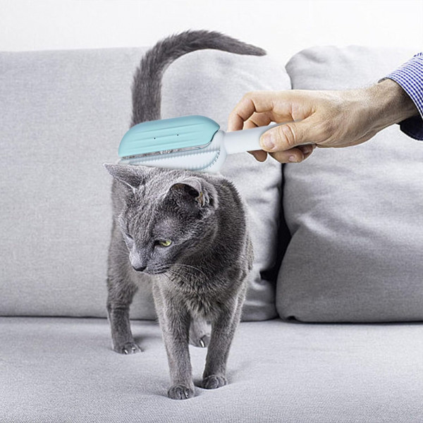 2в1 Грууминг четка за котки и кучета с резервоар за вода 80194