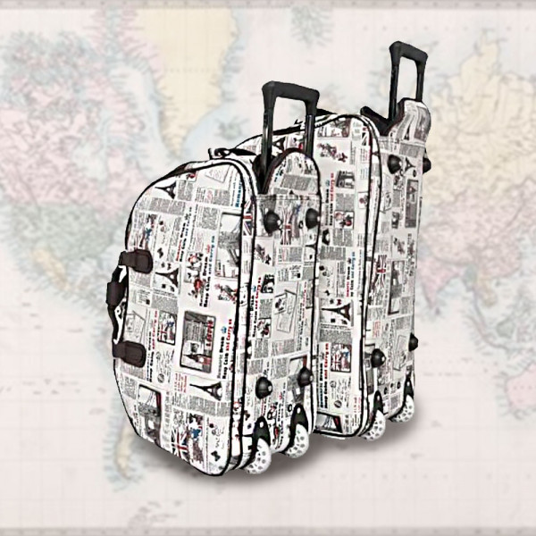 Луксозни пътни чанти с колелца от еко кожа - Travel PARIS 2446